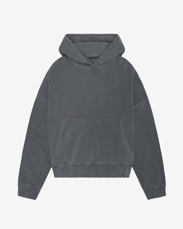 Cole Buxton Heavyweight Washed Black Hoodie